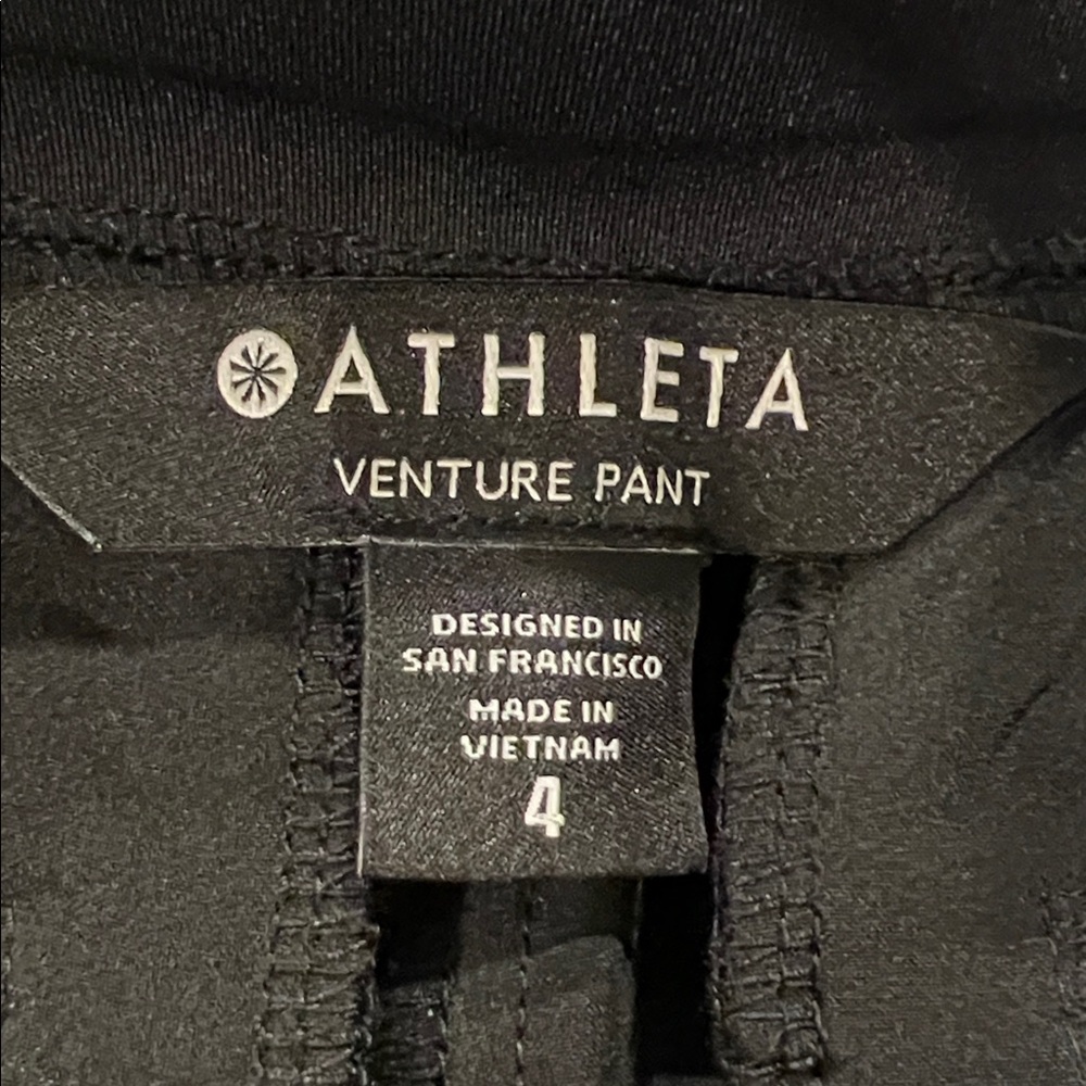 Athleta Women's Go Far Travel Venture Pants in Black Size 4 - Picture 7 of 8